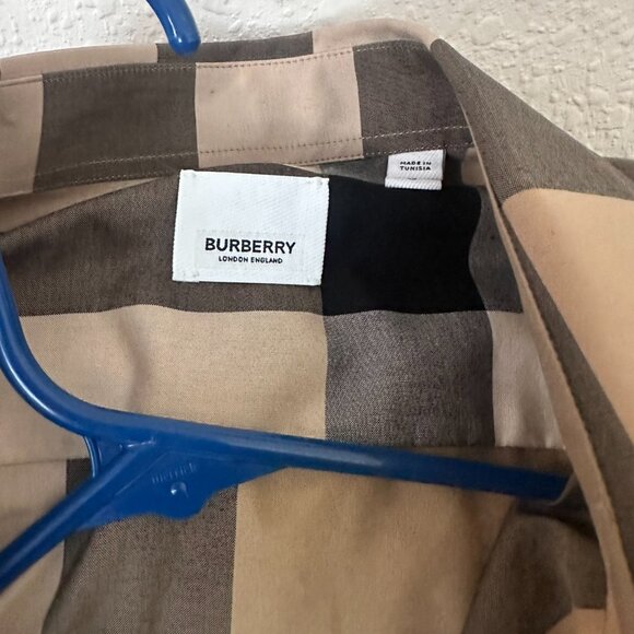 Authentic Burberry Men's Check Cotton Shirt - Picture 2 of 7